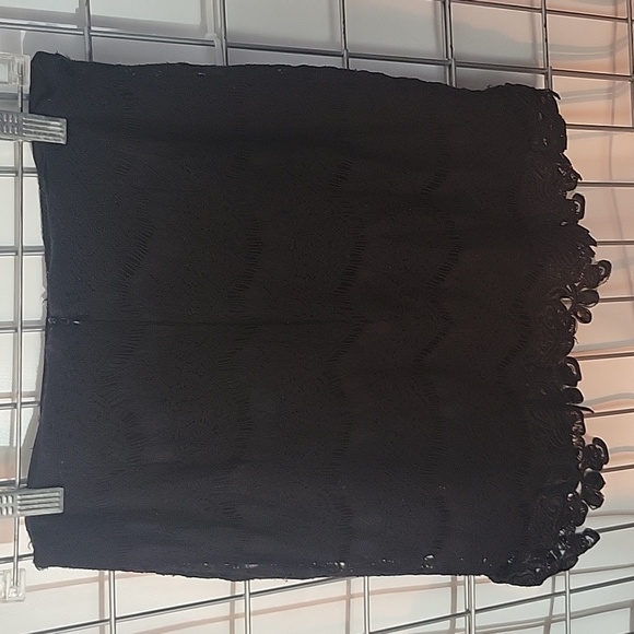 Maurices Women's Laced 2 Piece Mini Skirt and Top Set Size 9/10 Black - Picture 6 of 9